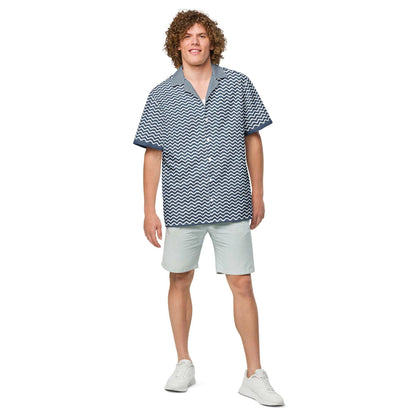 Proud Sailor Button Down Camp Shirt - MENLL