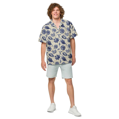 Men’s Vintage Beach Shell Hawaiian Shirt – Lightweight & Sustainable - MENLL