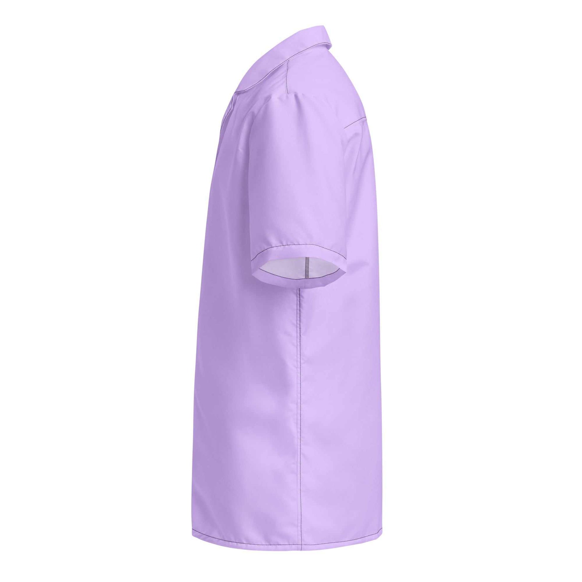 Labelless Deep Purple Button Down Camp Shirt - MENLL