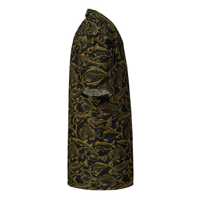 Sea of Gold Riches Button Down Hawaiian Shirt - MENLL