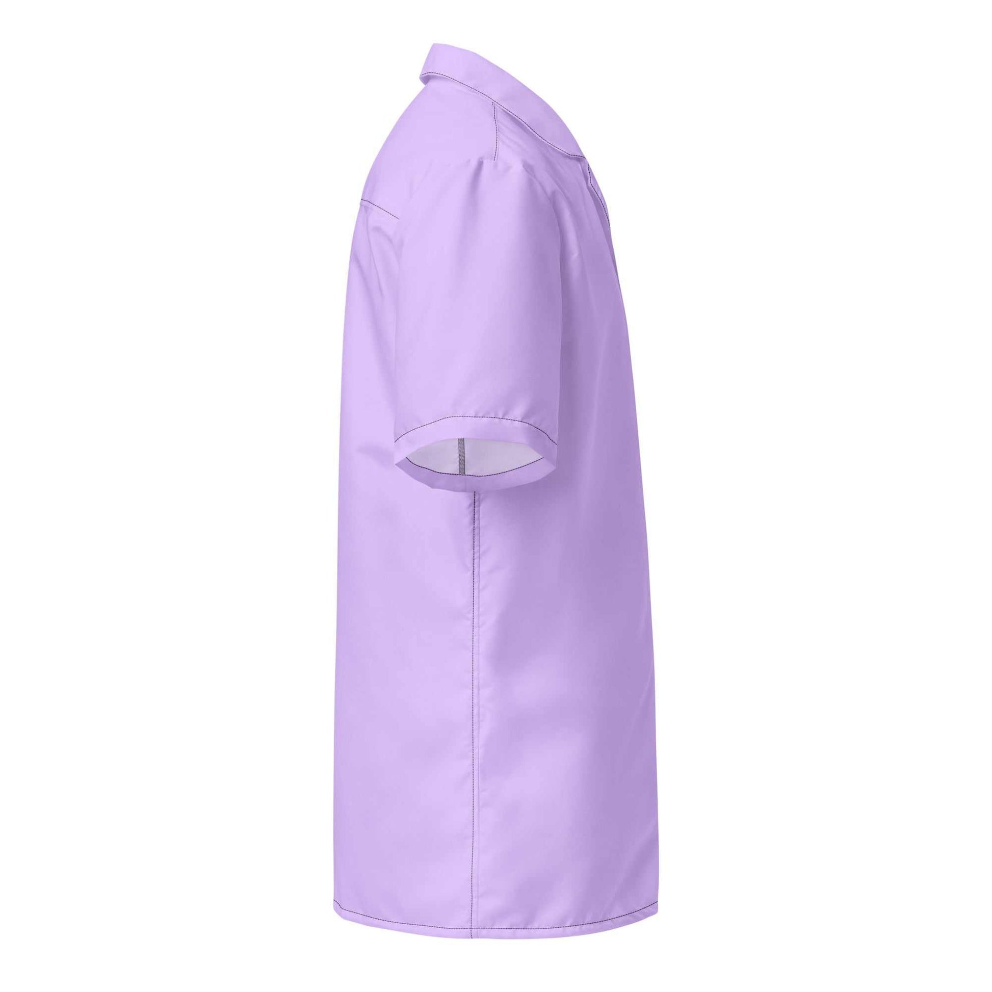 Labelless Deep Purple Button Down Camp Shirt - MENLL