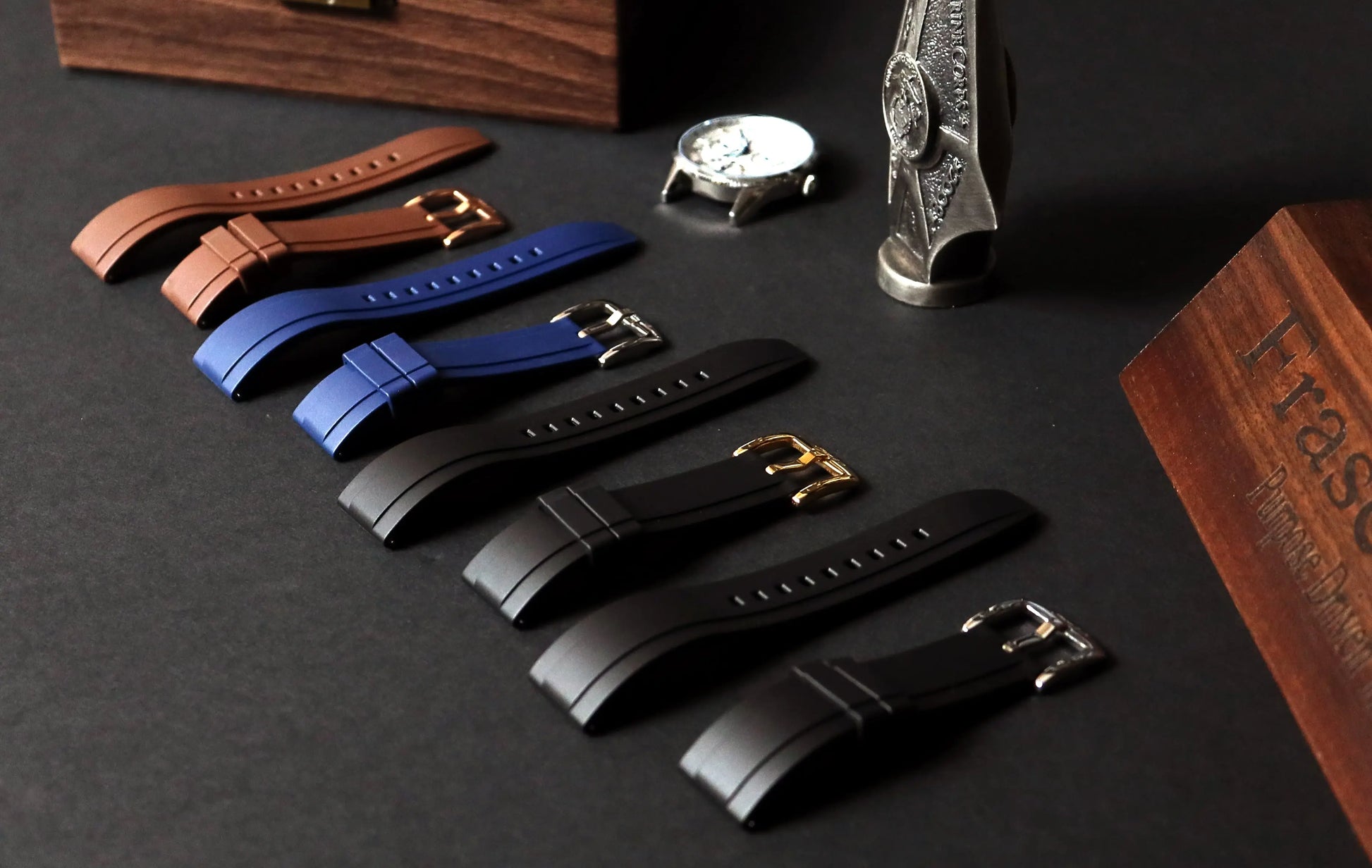 Fraser And Co FMK Rubber Straps 22mm Quick Release Waterproof - MENLL