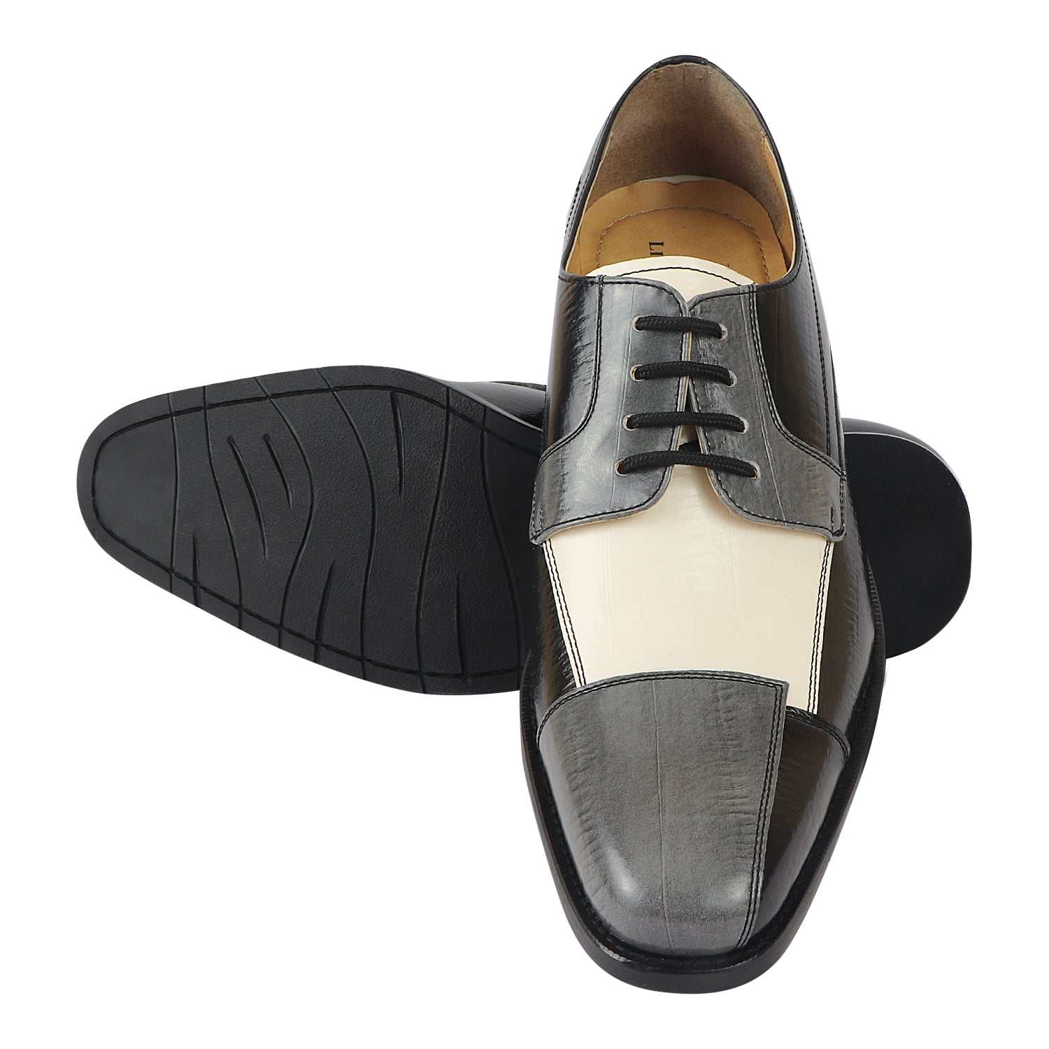 Alpha Leather Oxford Style Dress Shoes - MENLL