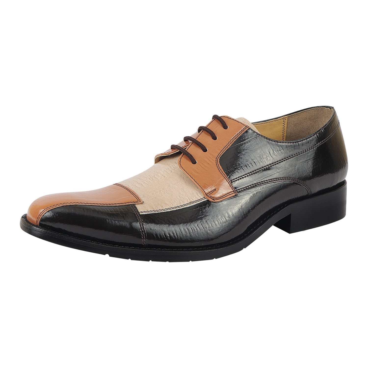Alpha Leather Oxford Style Dress Shoes - MENLL
