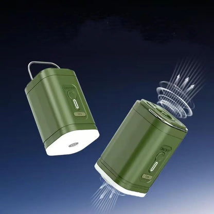 2026 Portable Air Pump With Retractable Keychain And Three-Level Adjustable Light For Quick Inflation And Pumping,Ideal For Camping, Travel, And Home Storage. MENLL