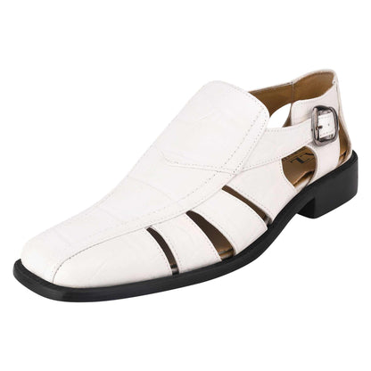 Bidwill Genuine Leather Fisherman Flat Sandals - MENLL