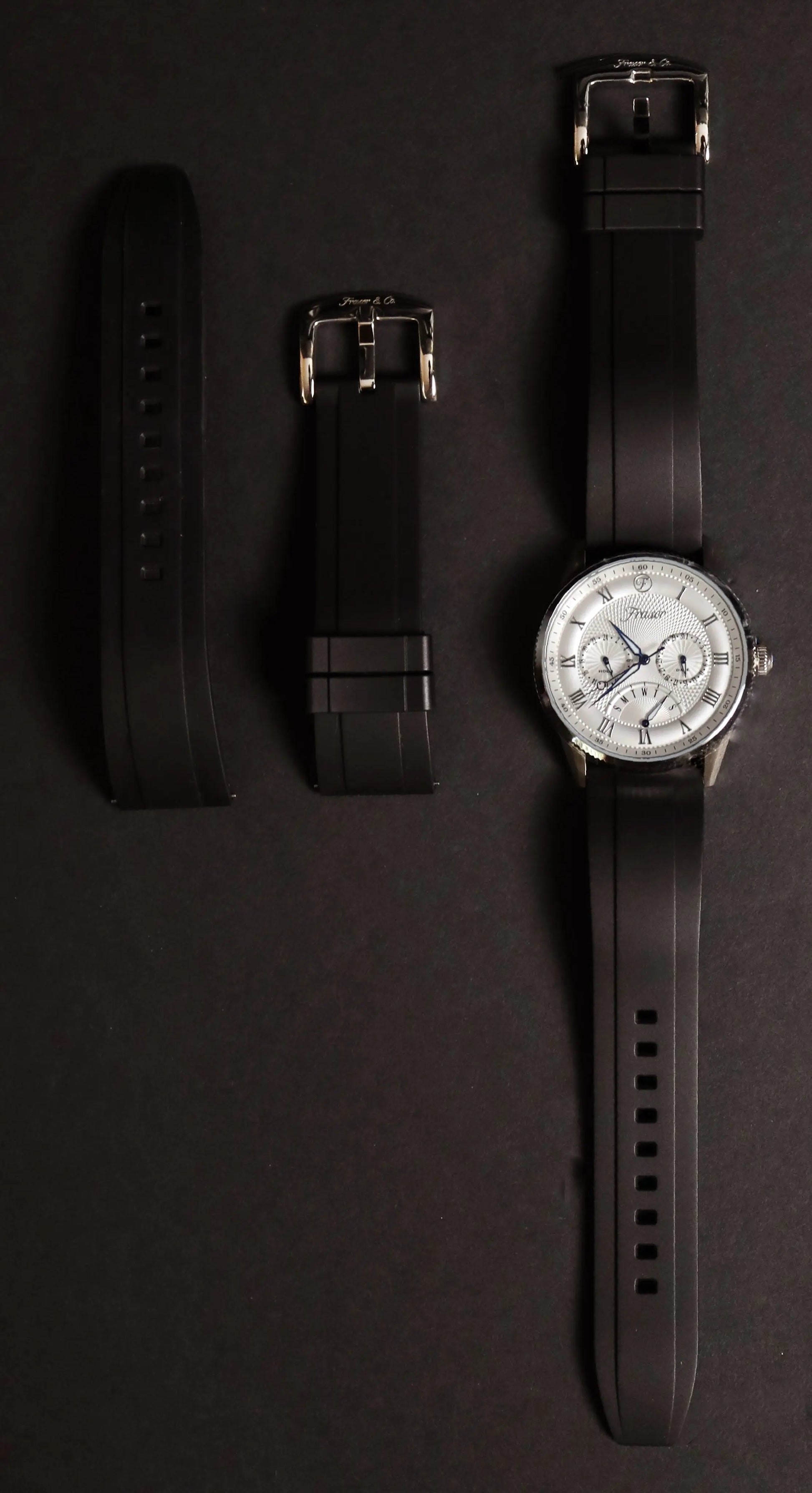 Fraser And Co FMK Rubber Straps 22mm Quick Release Waterproof - MENLL