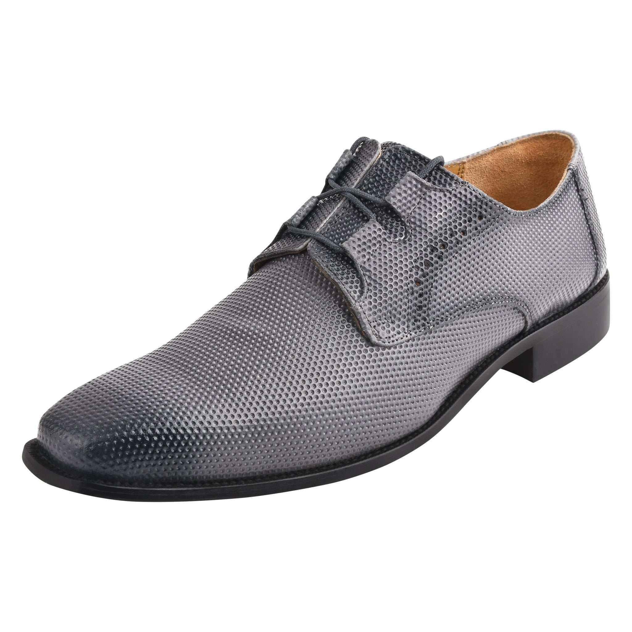 Blacktown Genuine Leather Oxford Style Lace-Up Dress Shoes For Men - MENLL