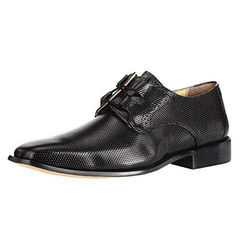 Blacktown Genuine Leather Oxford Style Lace-Up Dress Shoes For Men - MENLL