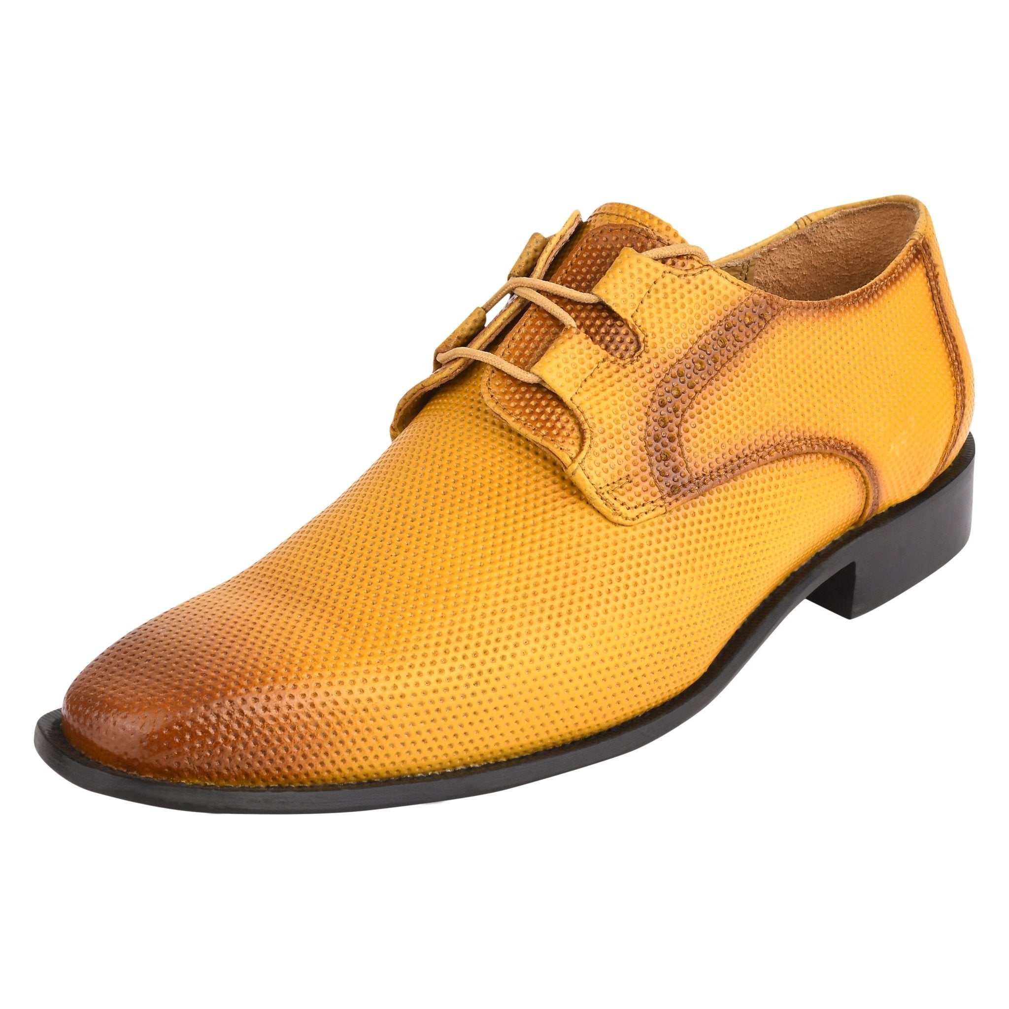 Blacktown Genuine Leather Oxford Style Lace-Up Dress Shoes For Men - MENLL