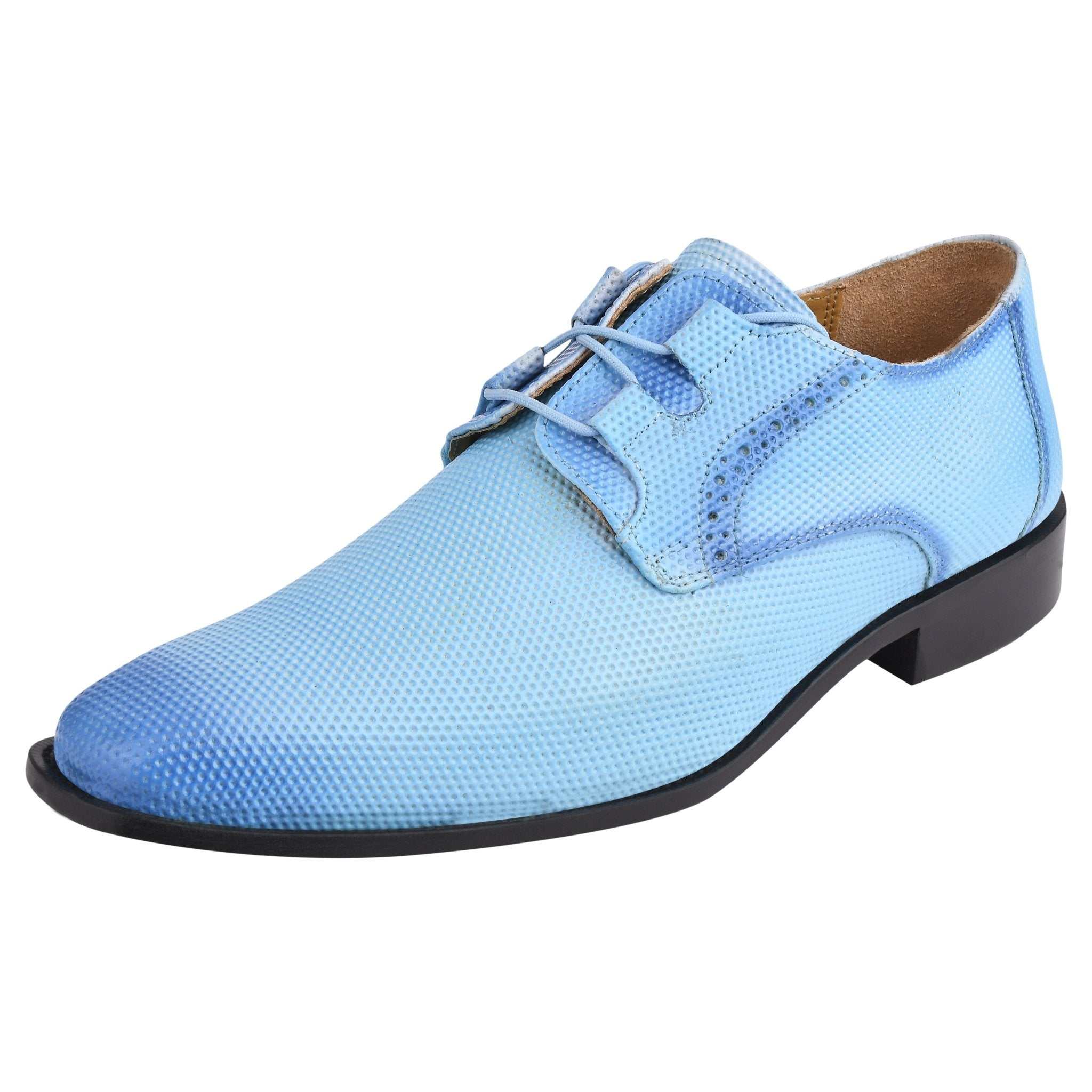 Blacktown Genuine Leather Oxford Style Lace-Up Dress Shoes For Men - MENLL