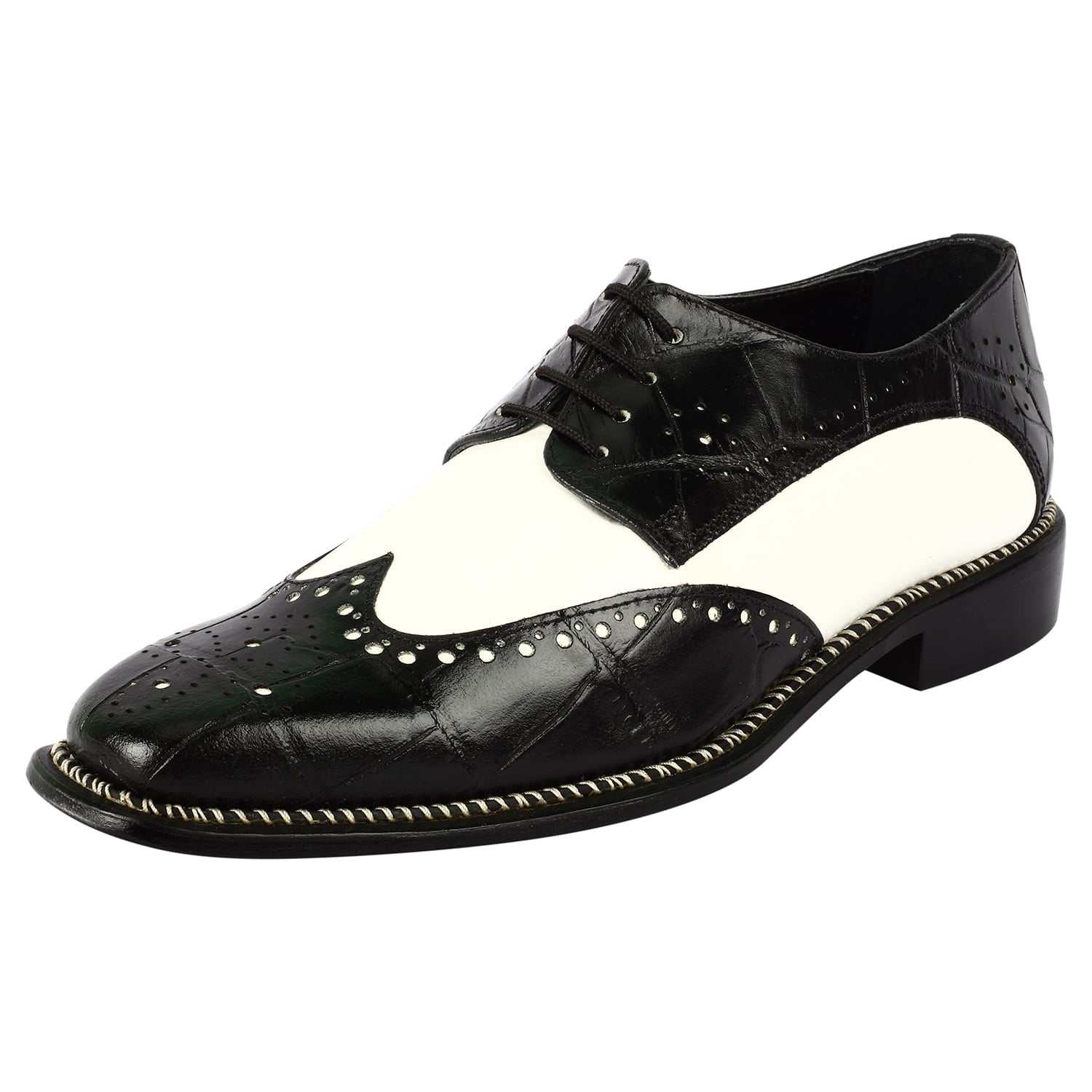Boyka Leather Red Bottom Oxford Style Dress Shoes with Unique Dual Color Design