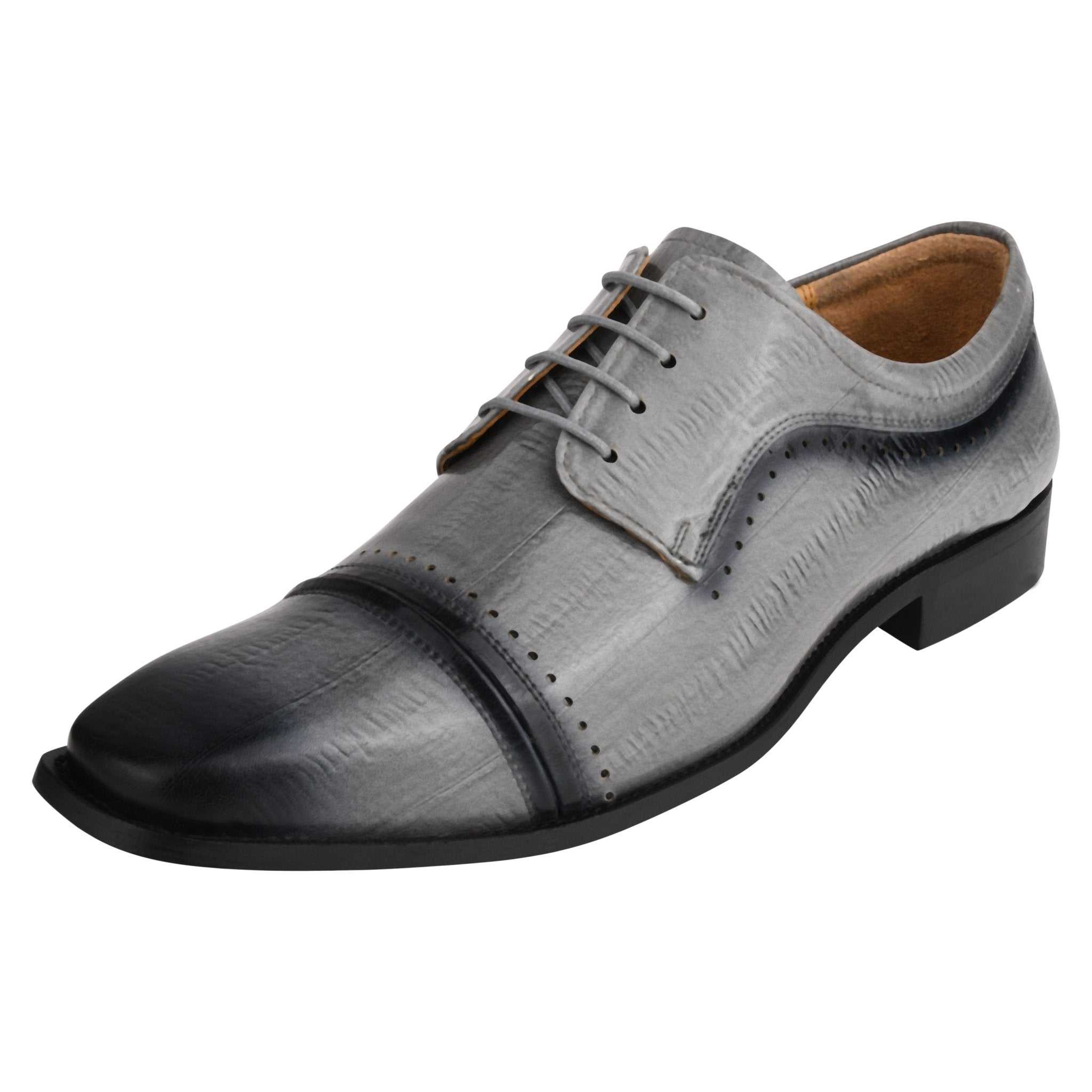 BRUCE Leather Oxford Style Dress Shoes - MENLL
