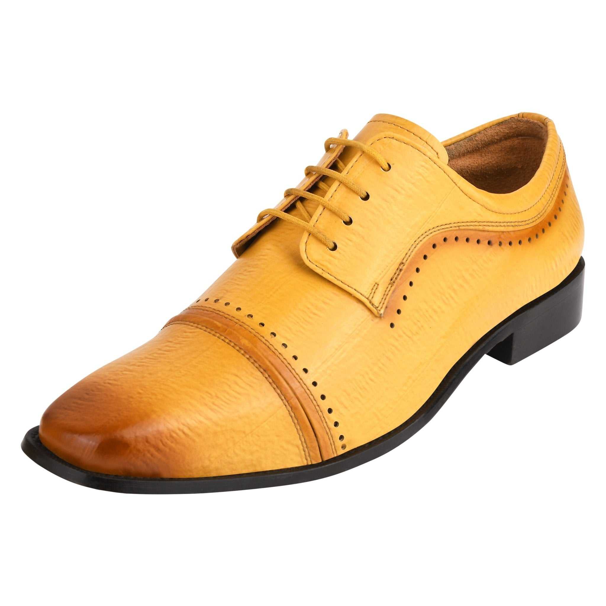 BRUCE Leather Oxford Style Dress Shoes - MENLL