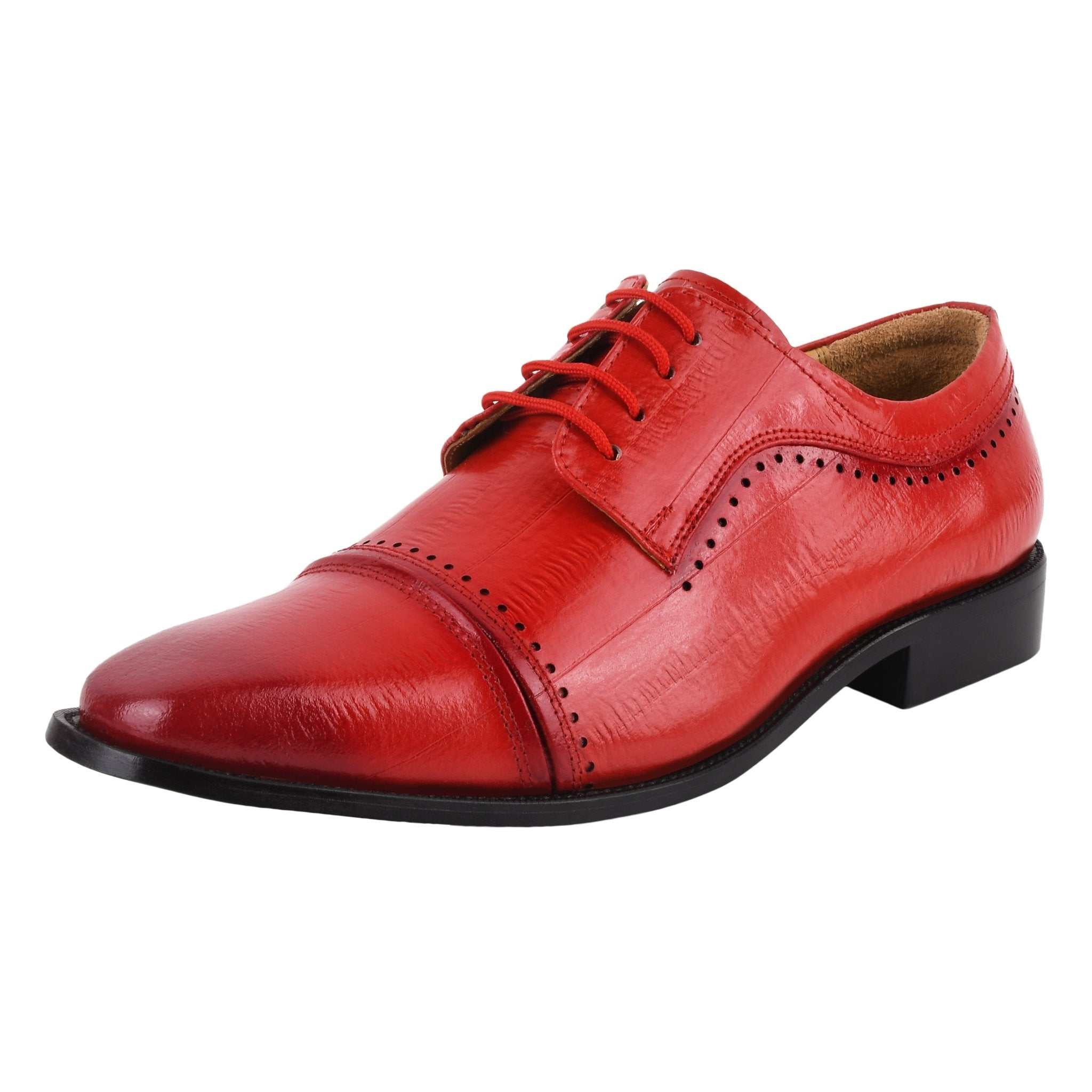 BRUCE Leather Oxford Style Dress Shoes - MENLL