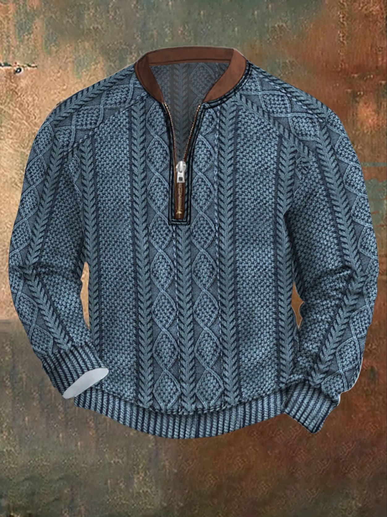 MENLL Slim Fit Hoodie Autumn Winter Men's Digital Print Comfortable Top