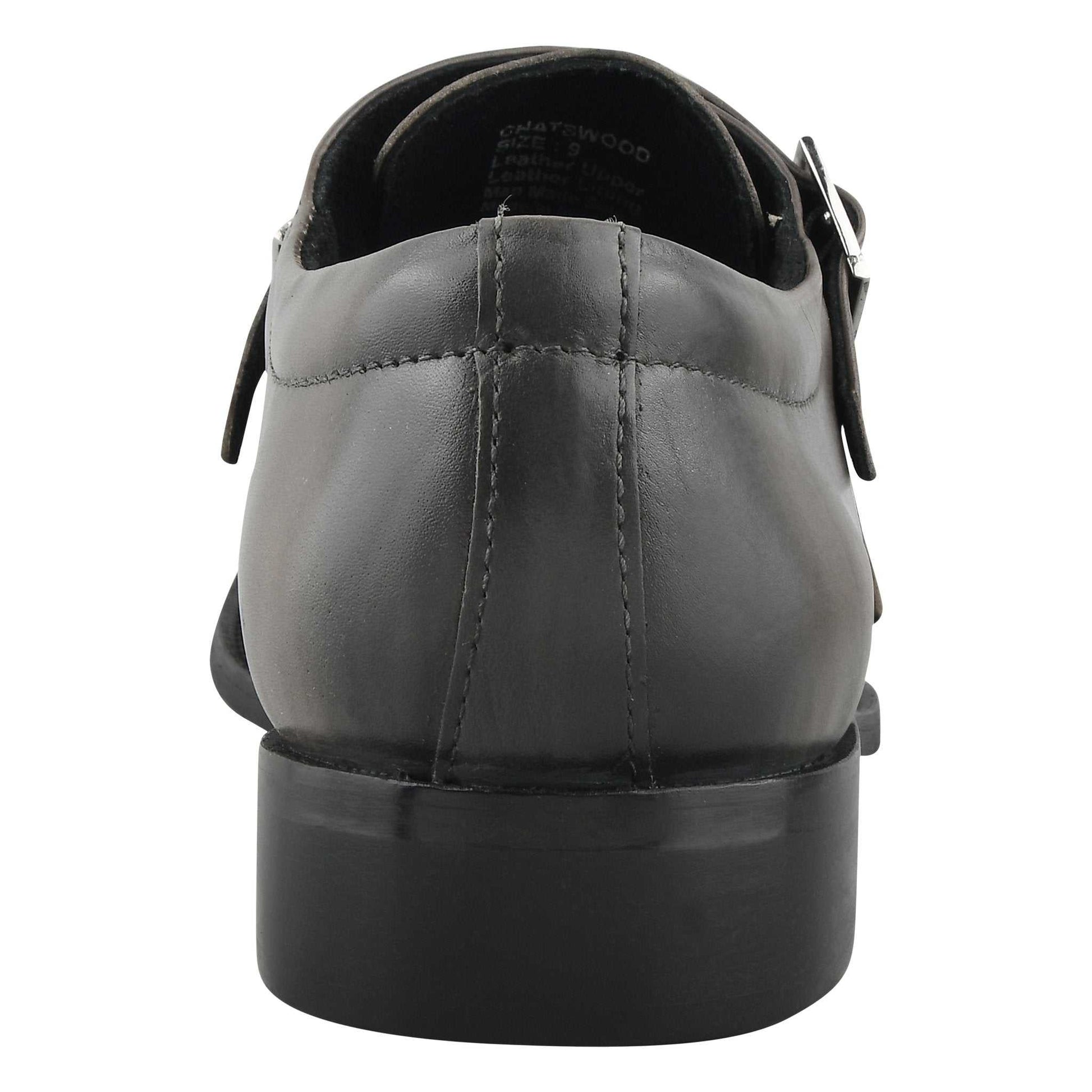 Chatswood Leather Oxford Style Monk Straps - MENLL