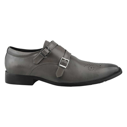 Chatswood Leather Oxford Style Monk Straps - MENLL