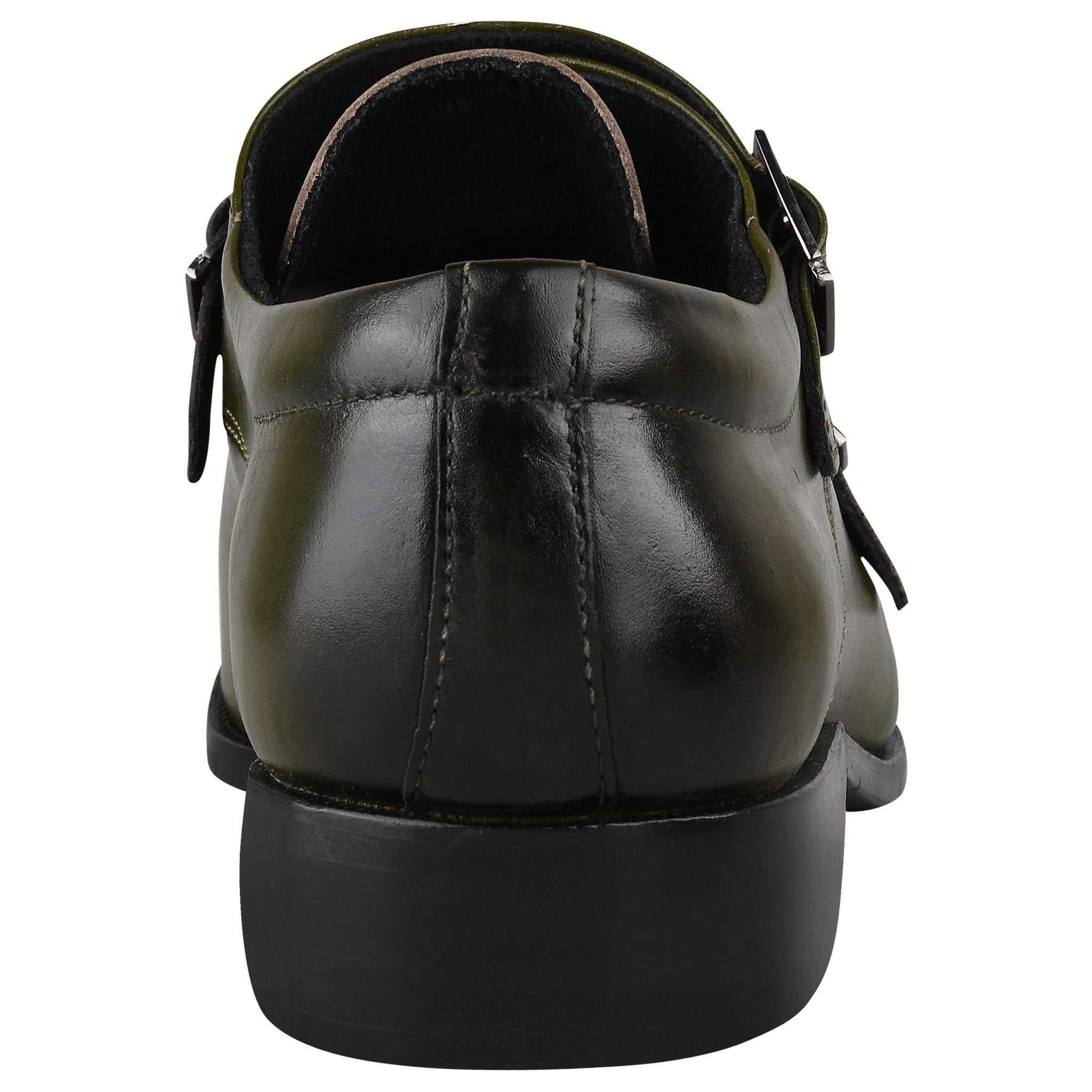Chatswood Leather Oxford Style Monk Straps - MENLL