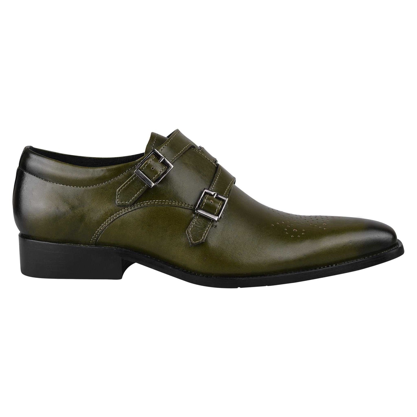 Chatswood Leather Oxford Style Monk Straps - MENLL