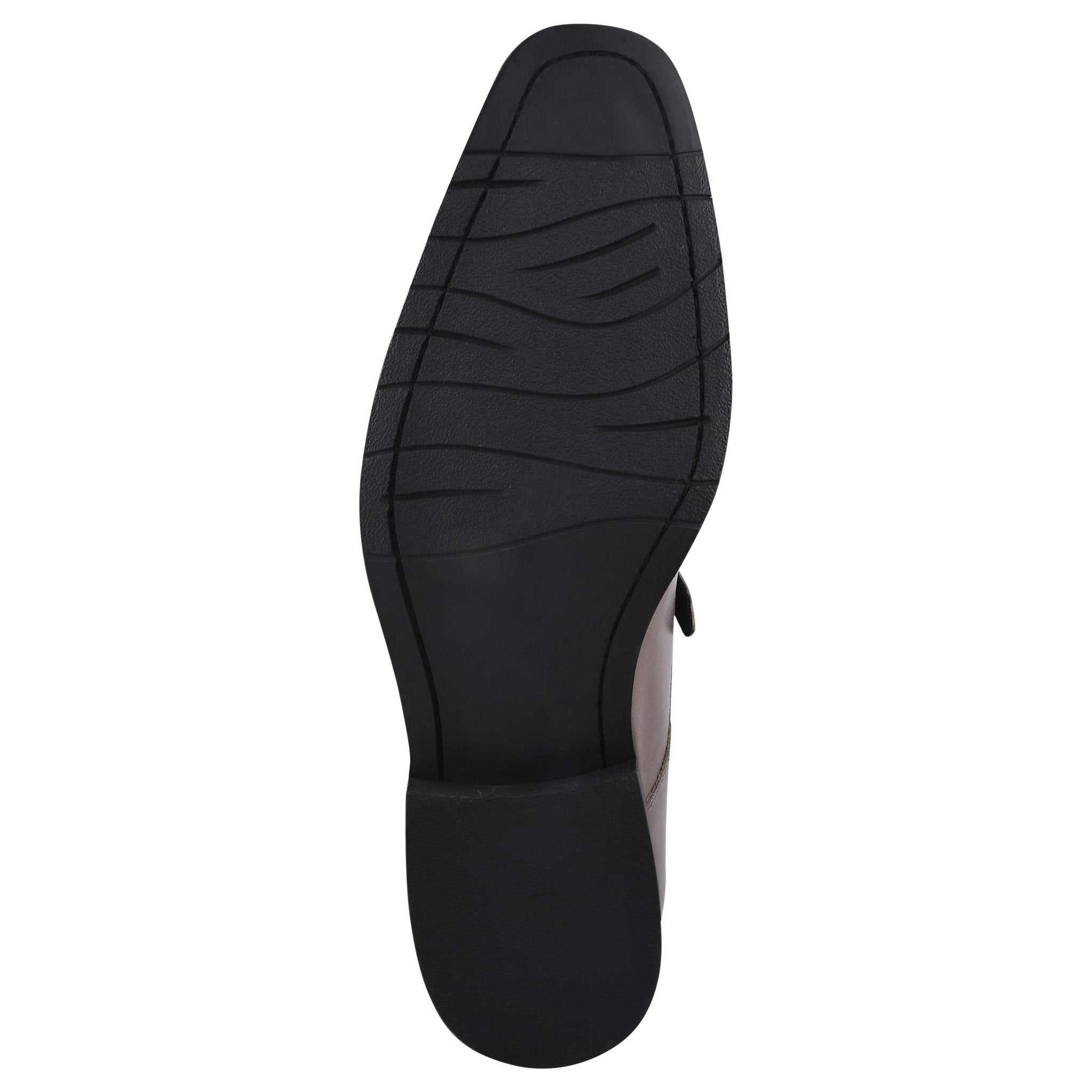 Chatswood Leather Oxford Style Monk Straps - MENLL