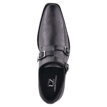 Chatswood Leather Oxford Style Monk Straps - MENLL