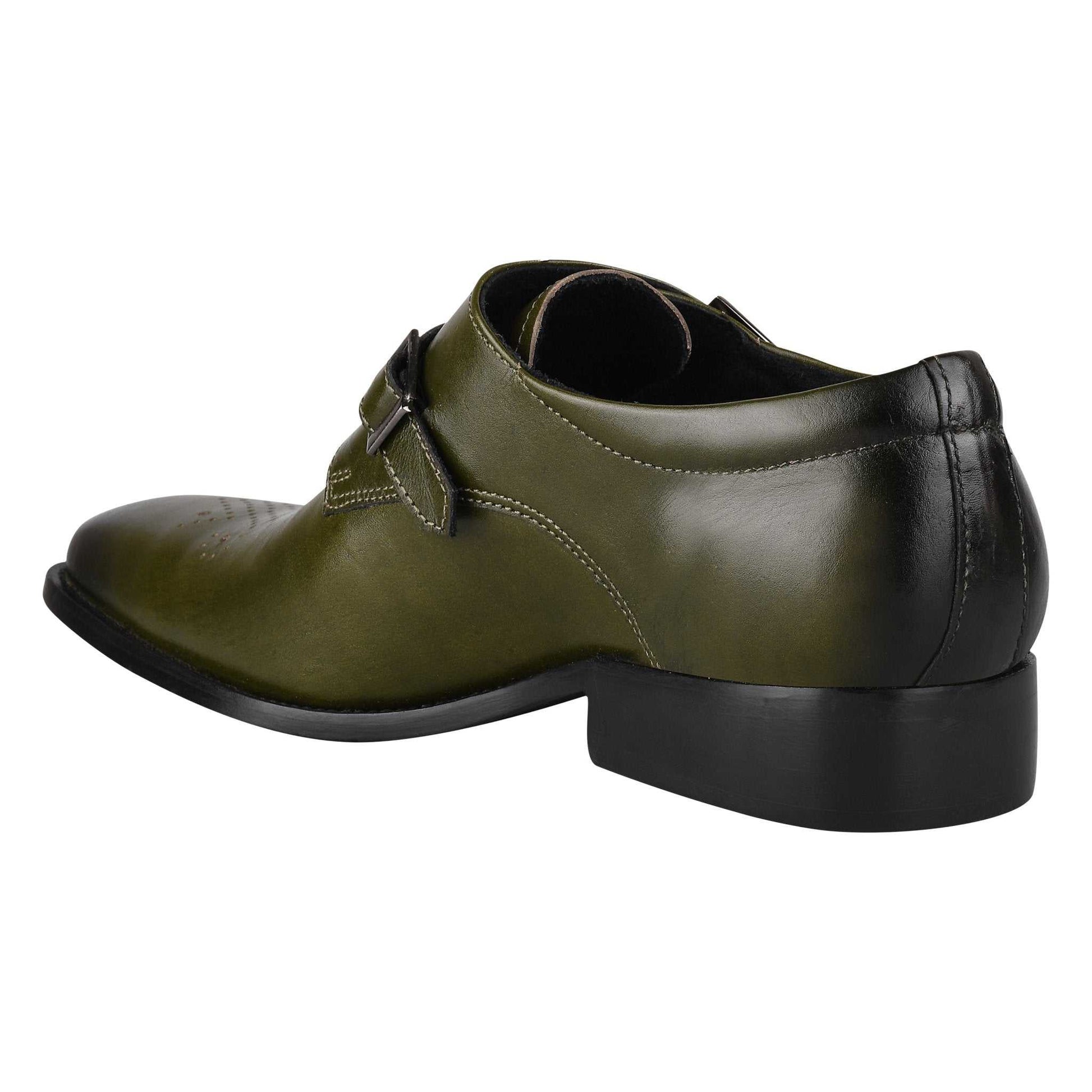 Chatswood Leather Oxford Style Monk Straps - MENLL