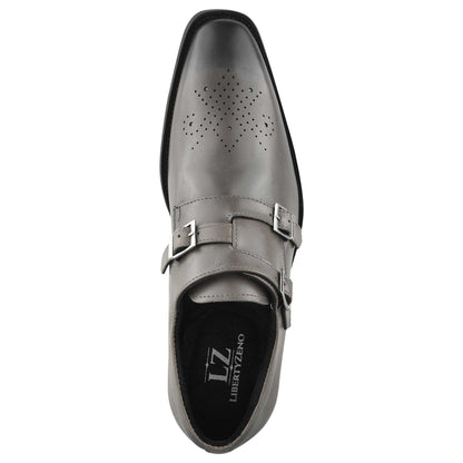 Chatswood Leather Oxford Style Monk Straps - MENLL