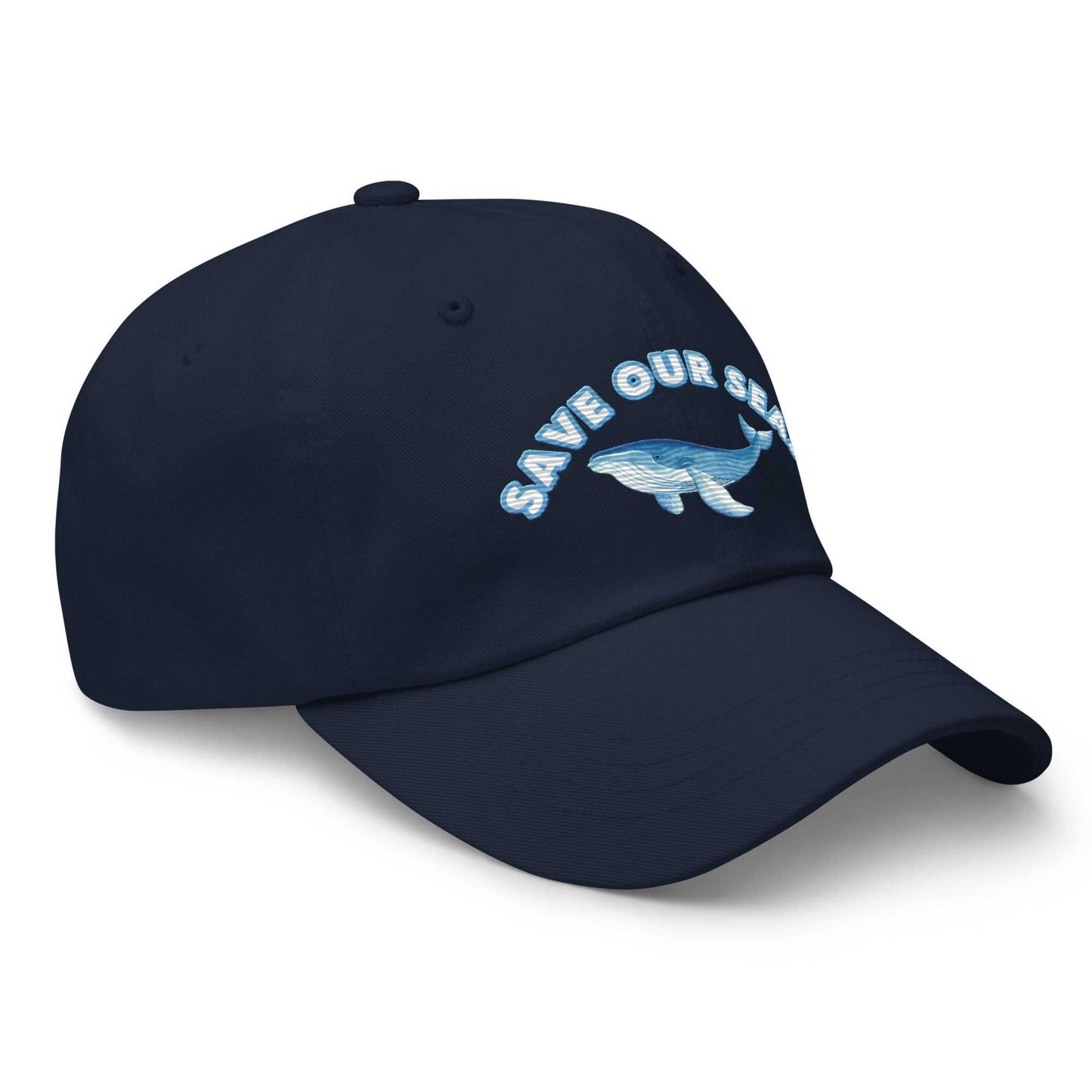 Save Our Seas Whale Dad hat: Pulls 4 pounds of ocean plastic! - MENLL