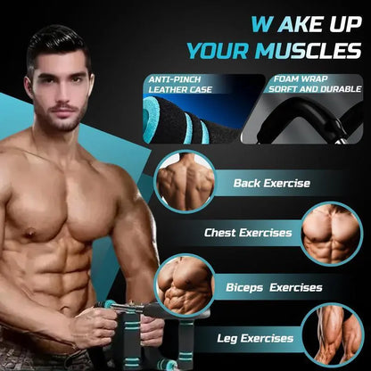 Yagod Twist Bar Arm Trainer, Adjustable Resistance From 90 To 120 Lbs, Suitable For Home And Gym Use, For Arm, Chest, And Shoulder Training MENLL