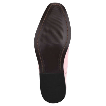 Dallas Genuine Leather Oxford Style Brogue Dress Shoes - MENLL