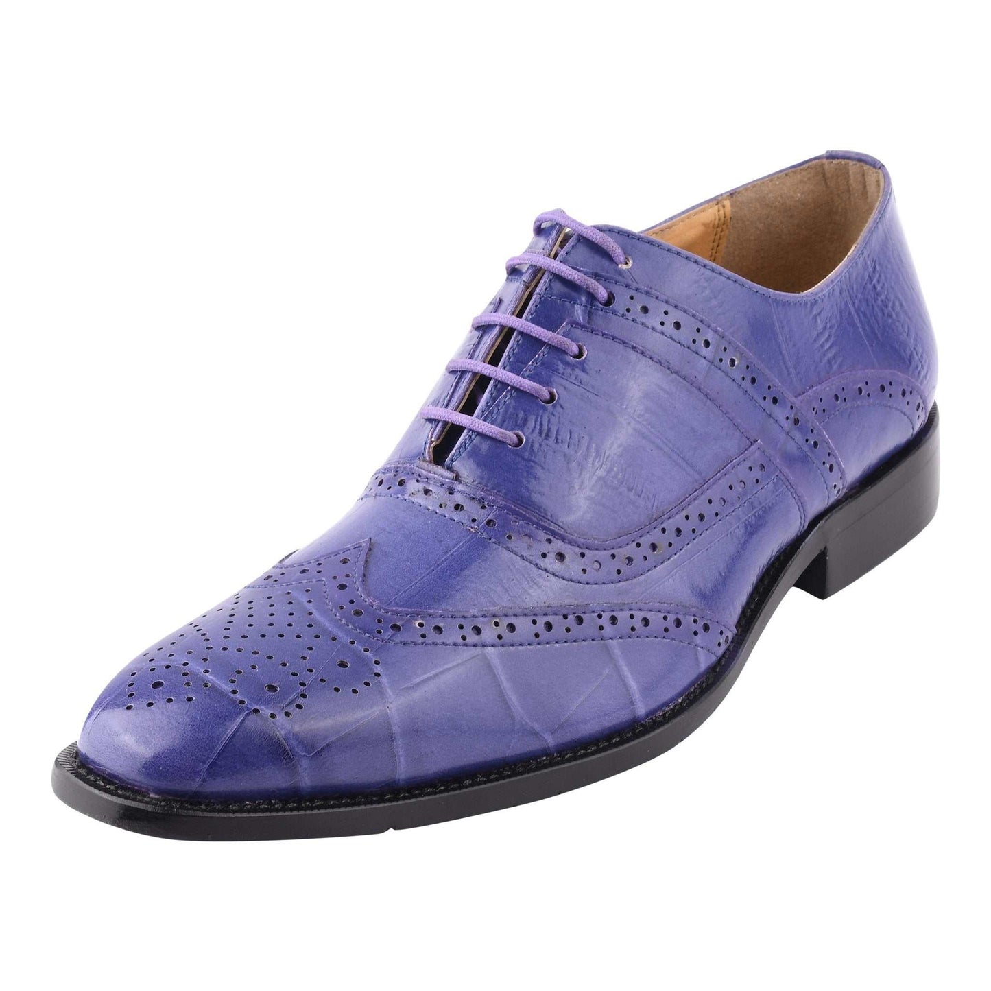 Dallas Genuine Leather Oxford Style Brogue Dress Shoes - MENLL