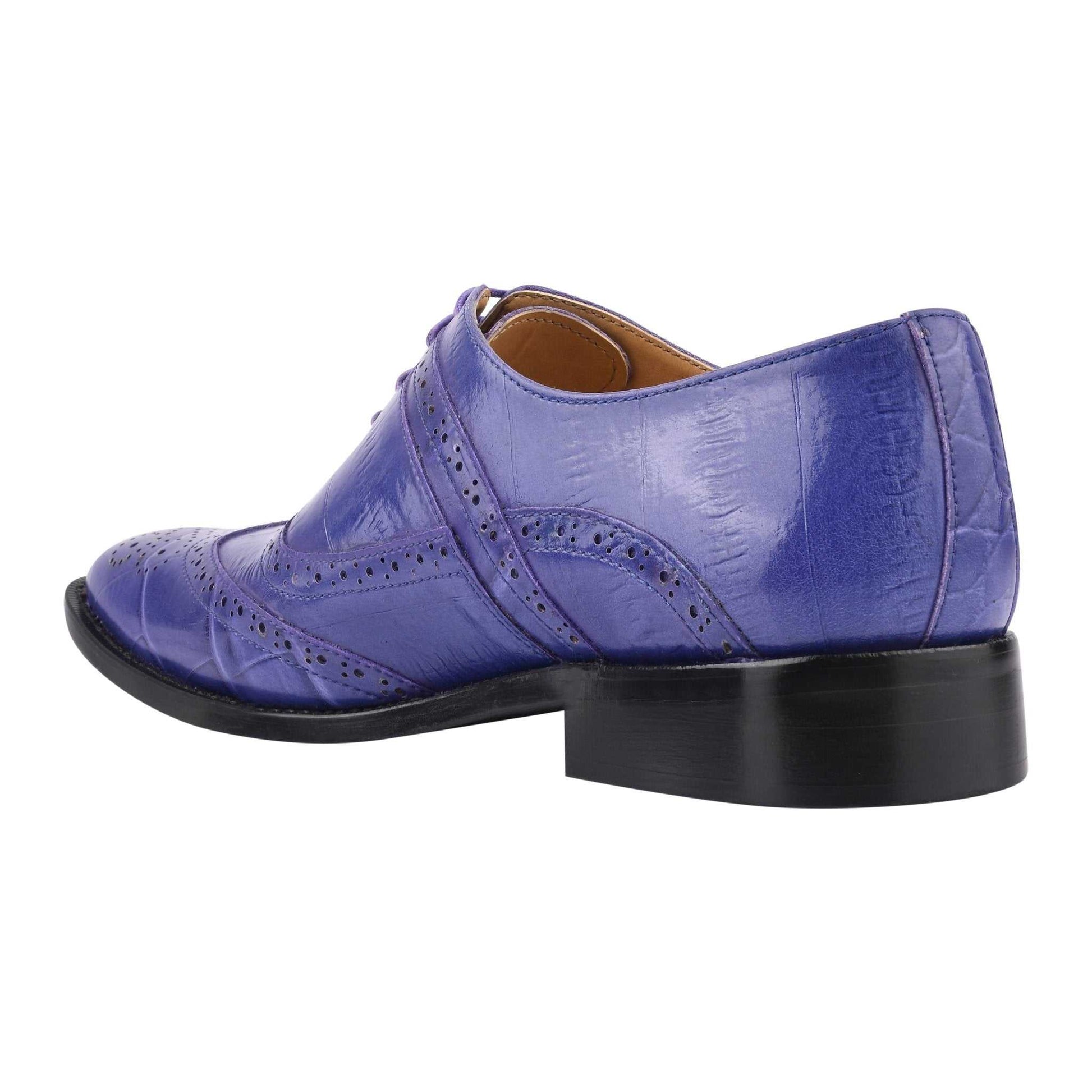 Dallas Genuine Leather Oxford Style Brogue Dress Shoes - MENLL