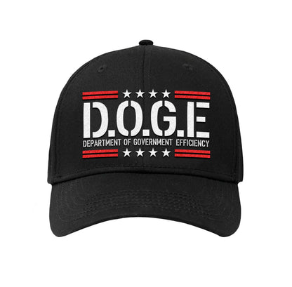 D.O.G.E SWAG Apparel & Accessories > Clothing Accessories > Hats - FLEX-FIT - D.O.G.E Black w/Red Hat - Premium Quality