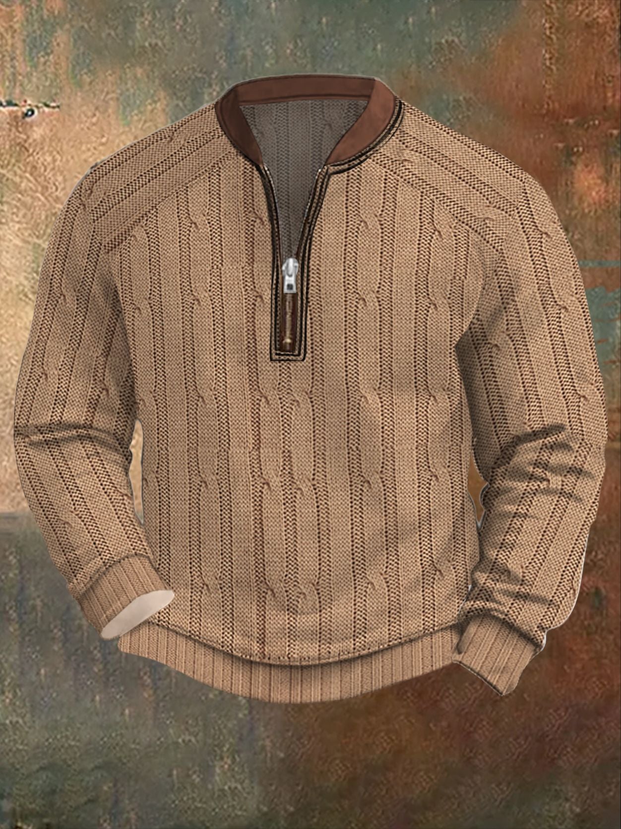 MENLL Slim Fit Hoodie Autumn Winter Men's Digital Print Comfortable Top