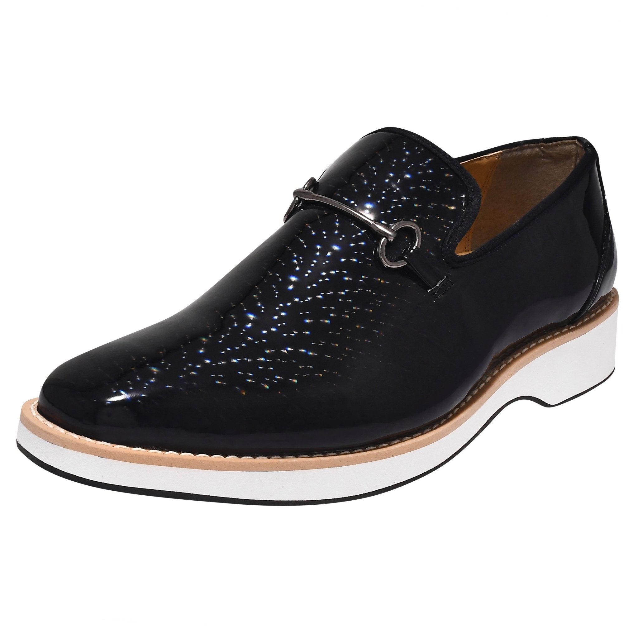 Elvish Synthetic 3D Print Eva Sole Men's Designer Casual Shoes with 1-inch rubber heel.