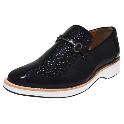 Elvish Synthetic 3D Print Eva Sole Men's Designer Casual Shoes with 1-inch rubber heel.