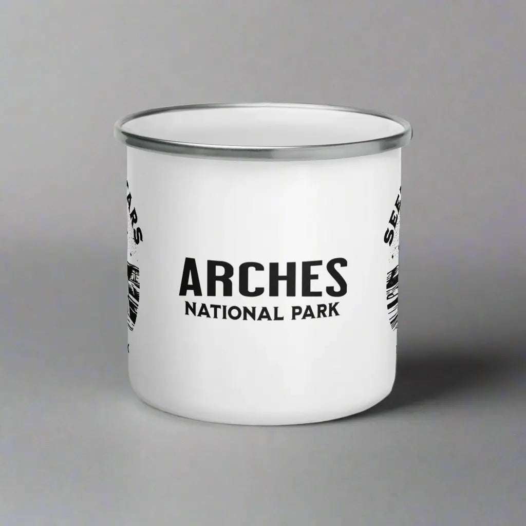 Arches National Park Seek The Stars Durable Enamel Camp Mug - MENLL