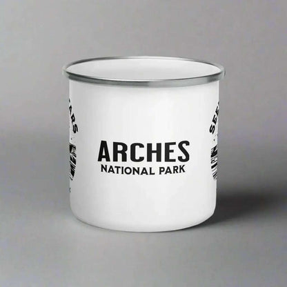 Arches National Park Seek The Stars Durable Enamel Camp Mug - MENLL