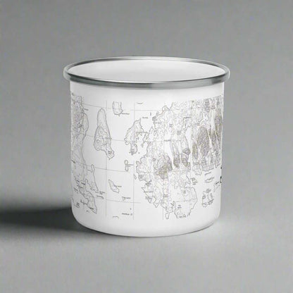 Acadia National Park Topographic Camp Mug - MENLL