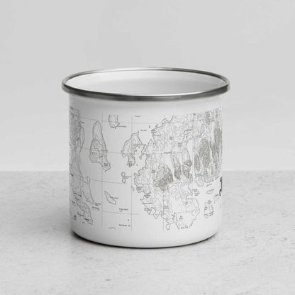 Acadia National Park Topographic Camp Mug - MENLL