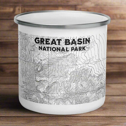 Great Basin National Park Topographic Enamel Camp Mug - MENLL