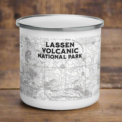 Lassen Volcanic National Park Topographic Camp Mug - MENLL