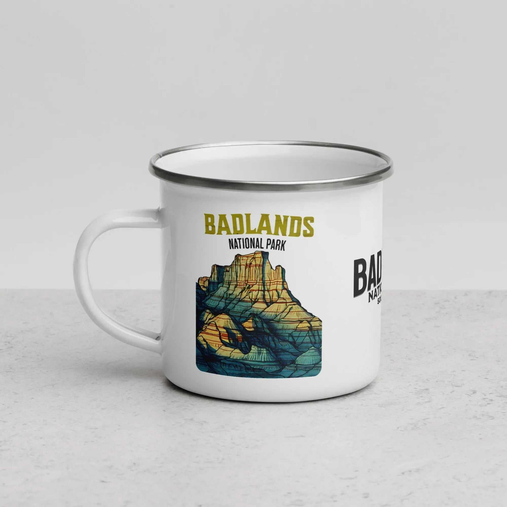 Badlands National Park Durable Enamel Camp Mug - MENLL