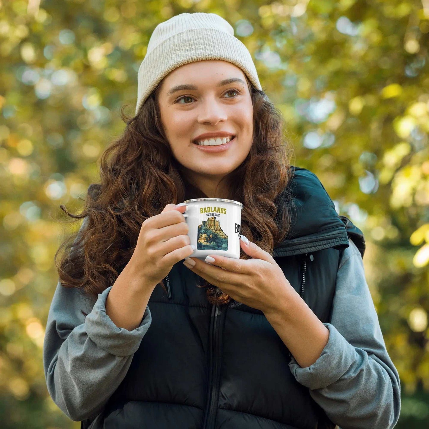 Badlands National Park Durable Enamel Camp Mug - MENLL
