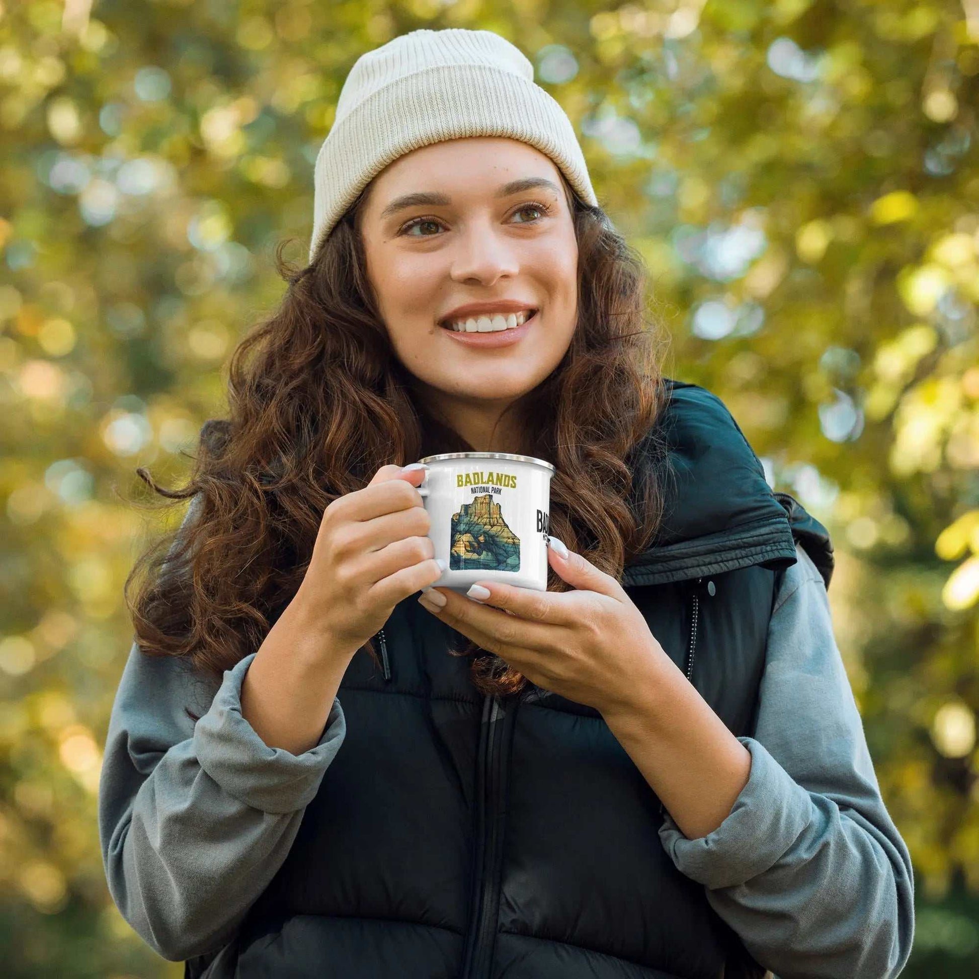 Badlands National Park Durable Enamel Camp Mug - MENLL