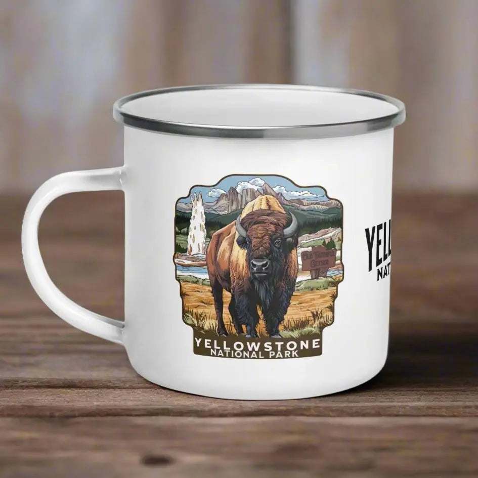 Yellowstone National Park Durable Enamel Camp Mug - MENLL