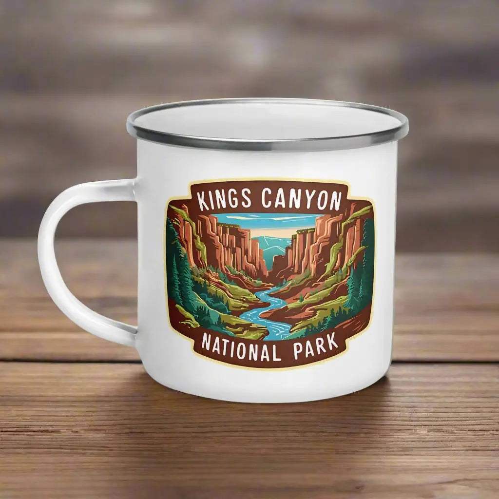 Kings Canyon National Park Durable Enamel Camp Mug - MENLL