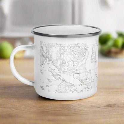 Acadia National Park Topographic Camp Mug - MENLL