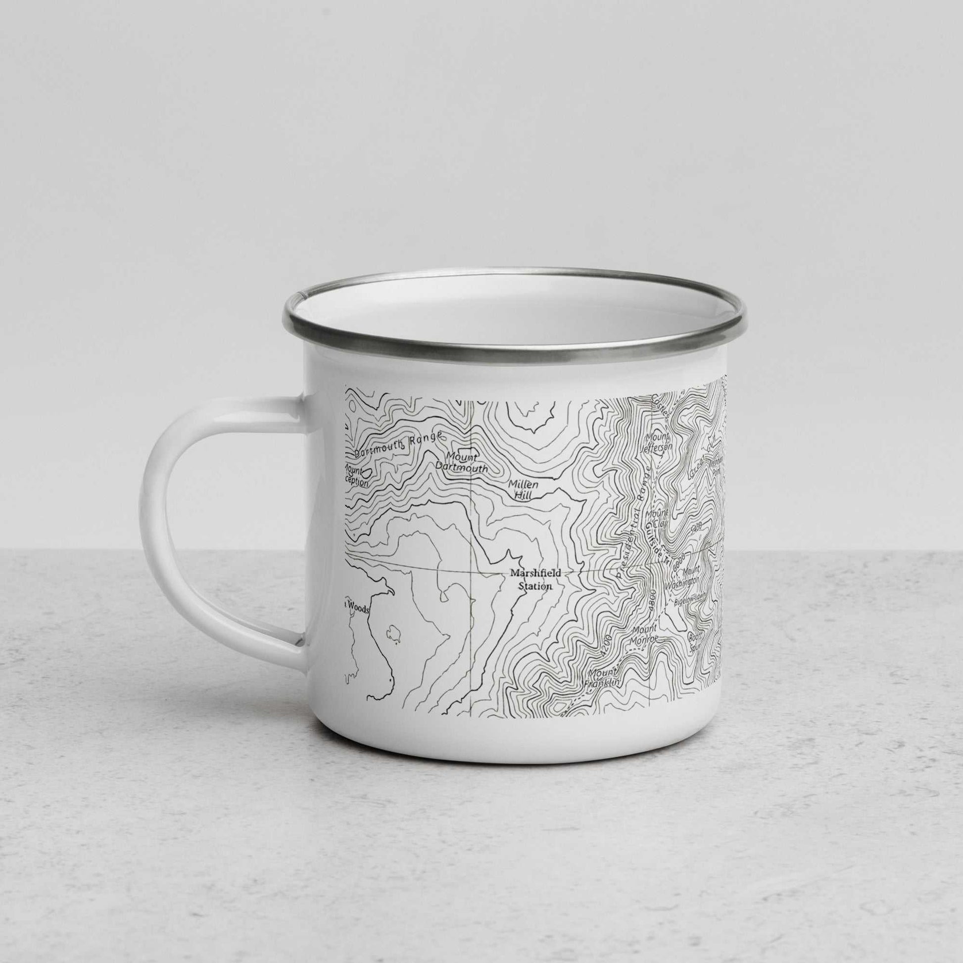 Mount Washington Topographic Durable Camp Mug Presidential Range - MENLL